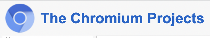 the chromium projects
